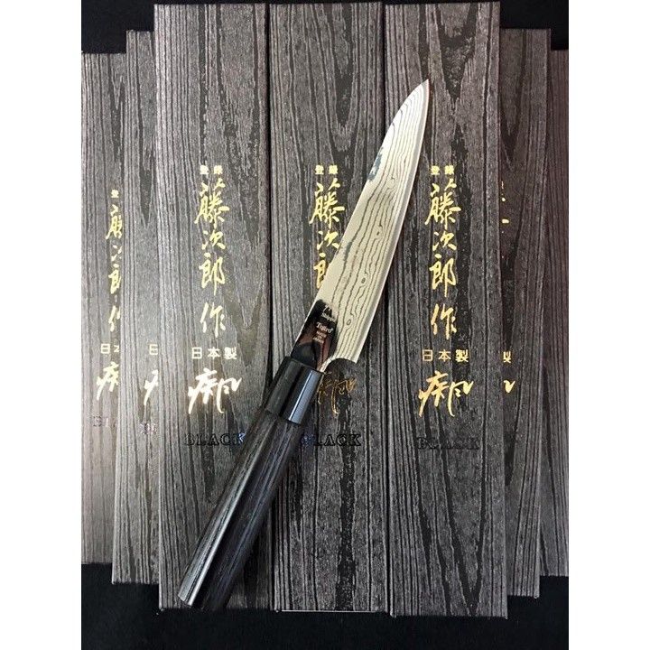 🇯🇵藤次郎黑疾風鏡面多層鋼VG10 小刀130mm 💓 日本高級廚刀TOJIRO