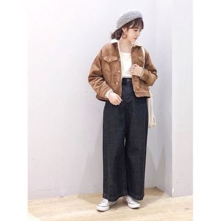 日牌 earth music&ecology 鋪毛燈芯絨外套