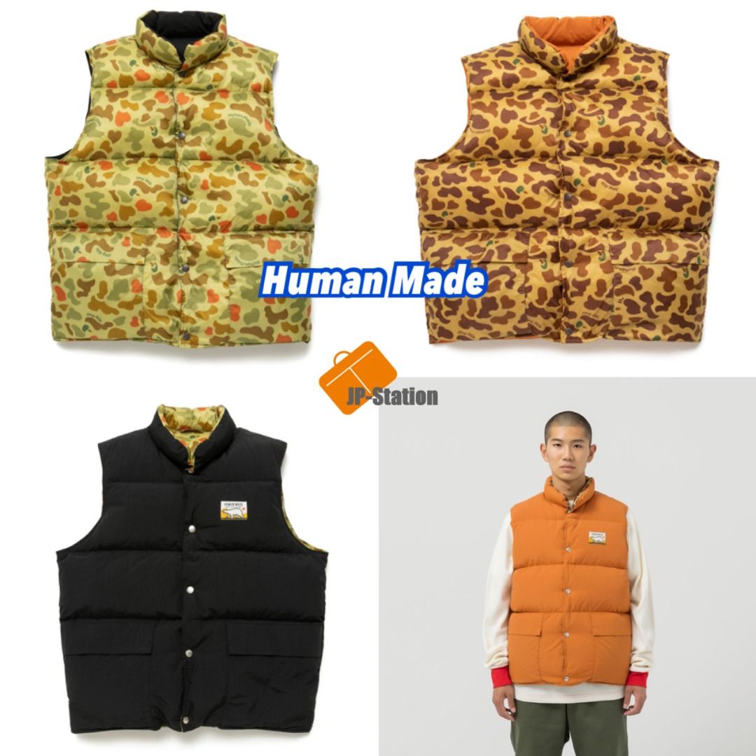 human made REVERSIBLE DOWN VEST-