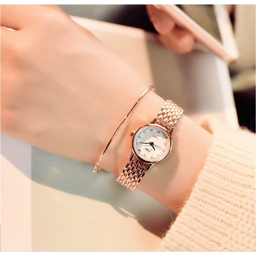 Quartz rose shop gold watch