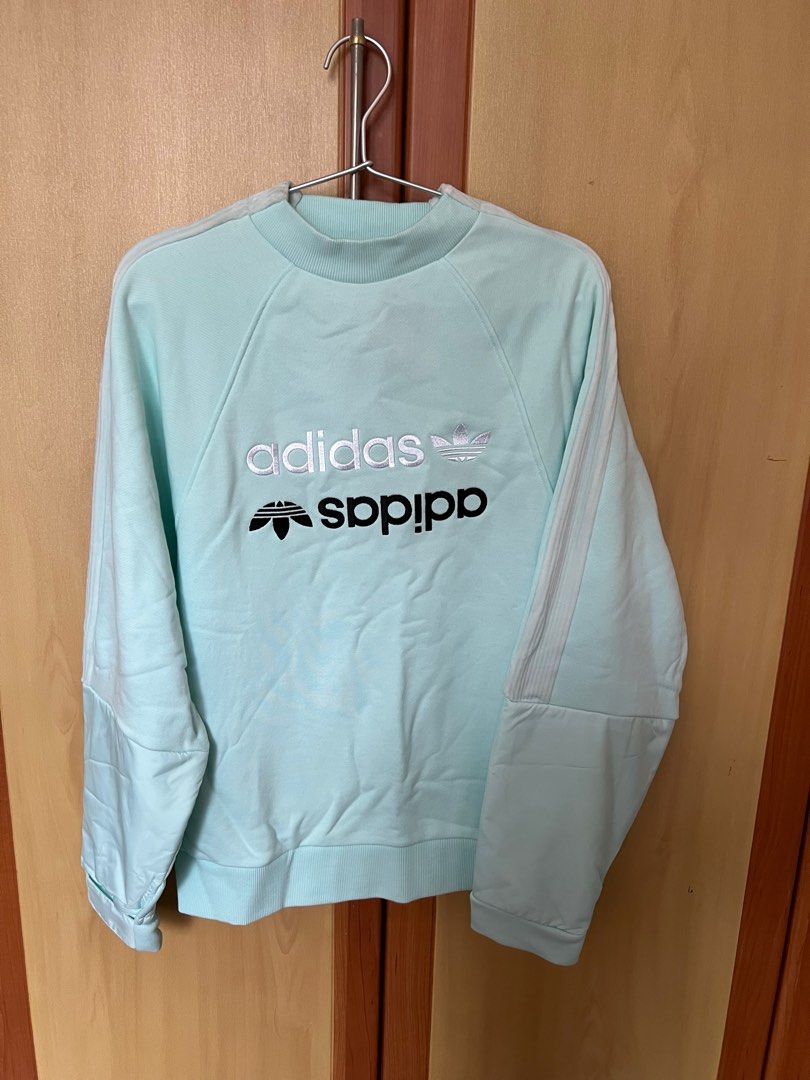 Adidas Originals Women Mint Green CREWNECK SWEATSHIRT Carousell