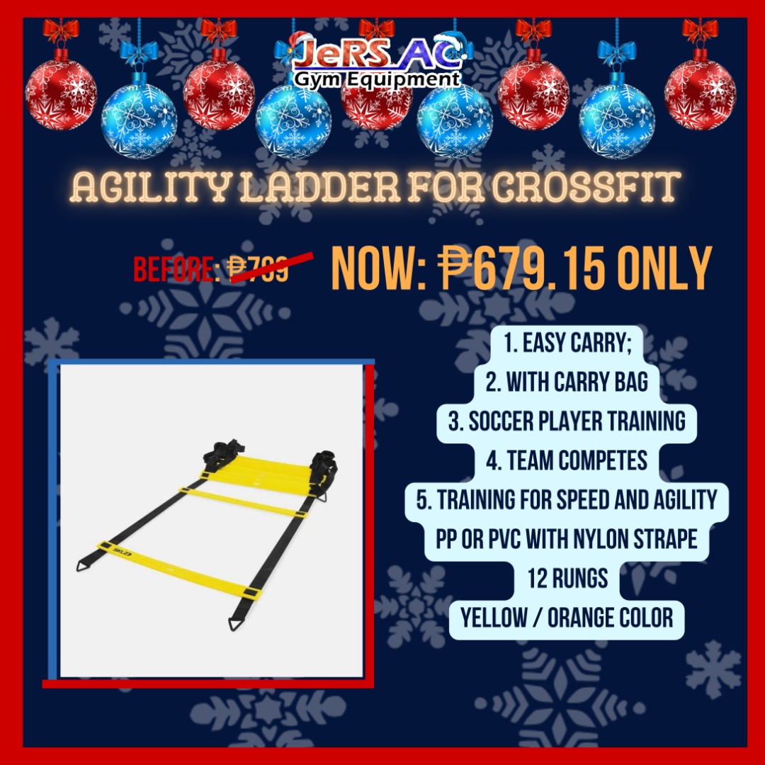 Agility Ladder for Crossfit, Sports Equipment, Exercise & Fitness