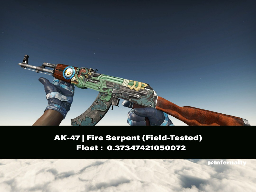 AK47 Fire Serpent FT CSGO SKINS KNIVES, Video Gaming, Gaming Accessories, InGame Products on