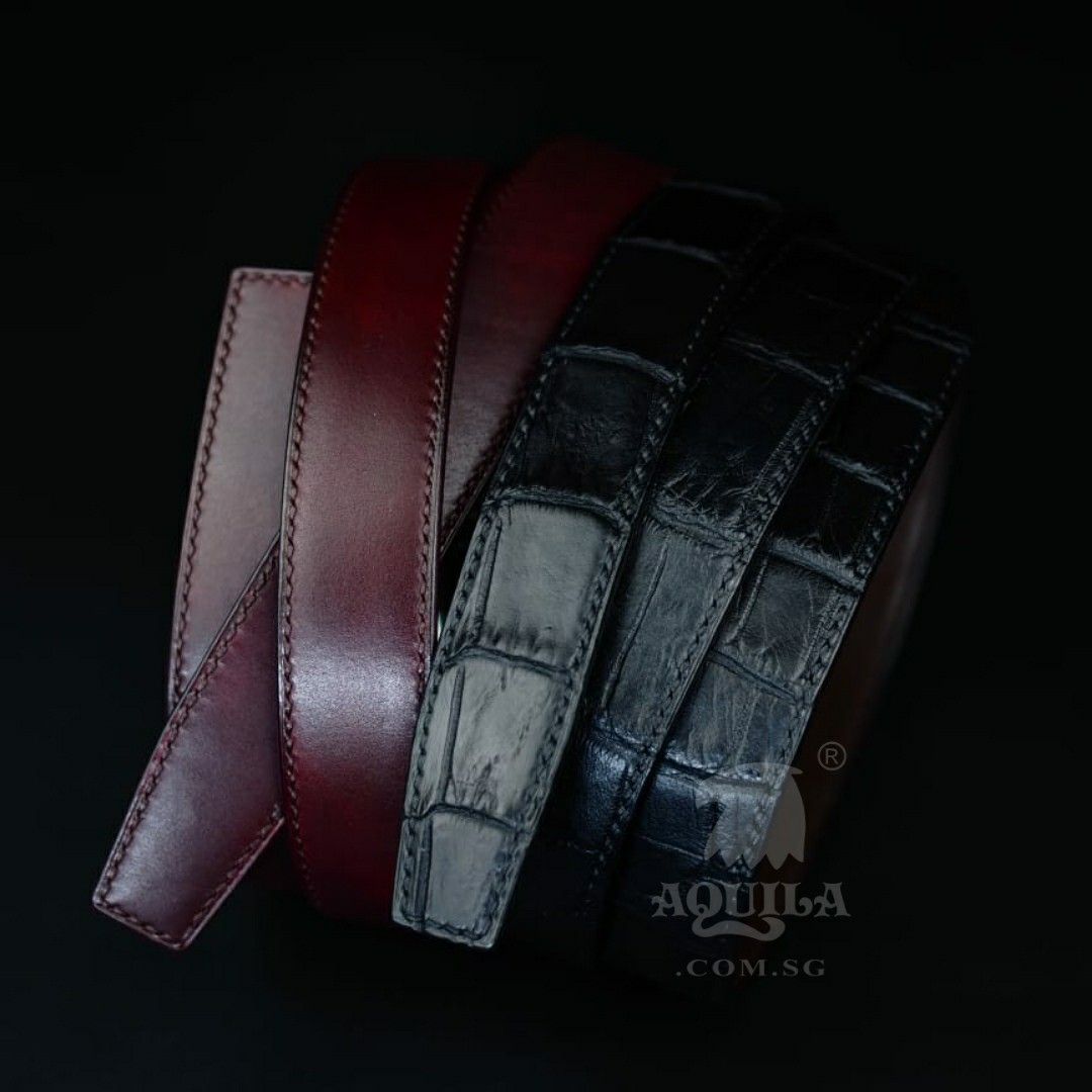 Genuine crocodile belt online