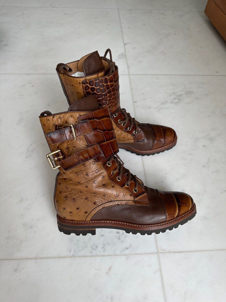 Max mara combat boots on sale