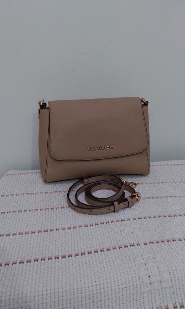Authentic Michael Kors Sofia Small Satchel bisque Fesyen Wanita