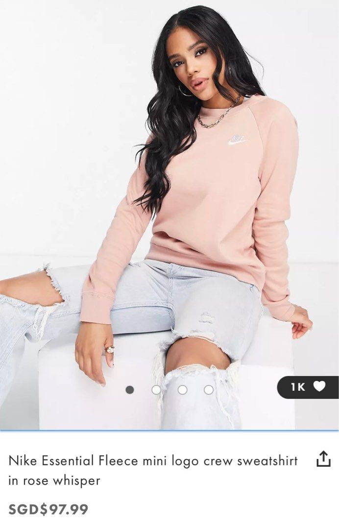 Rose nike sweatshirt new arrivals