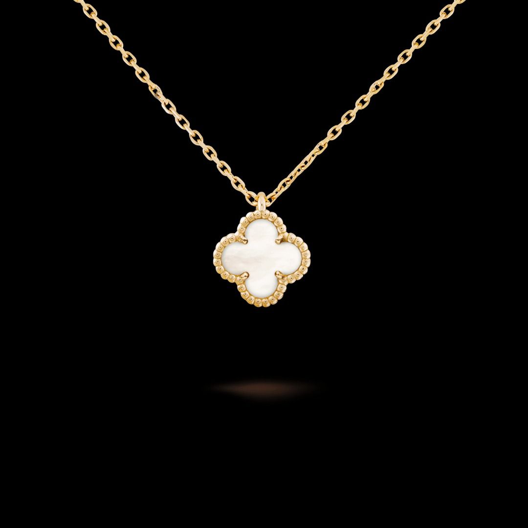 AUTHENTIC VCA Alhambra Sweet Mother of Pearl Necklace, Women's Fashion ...