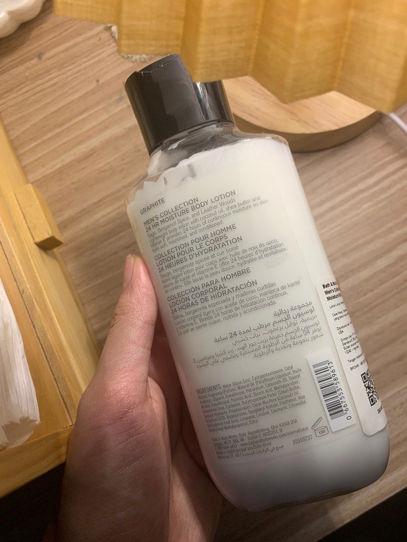 Bath & Body Works GRAPHITE body Lotion, Kesehatan & Kecantikan