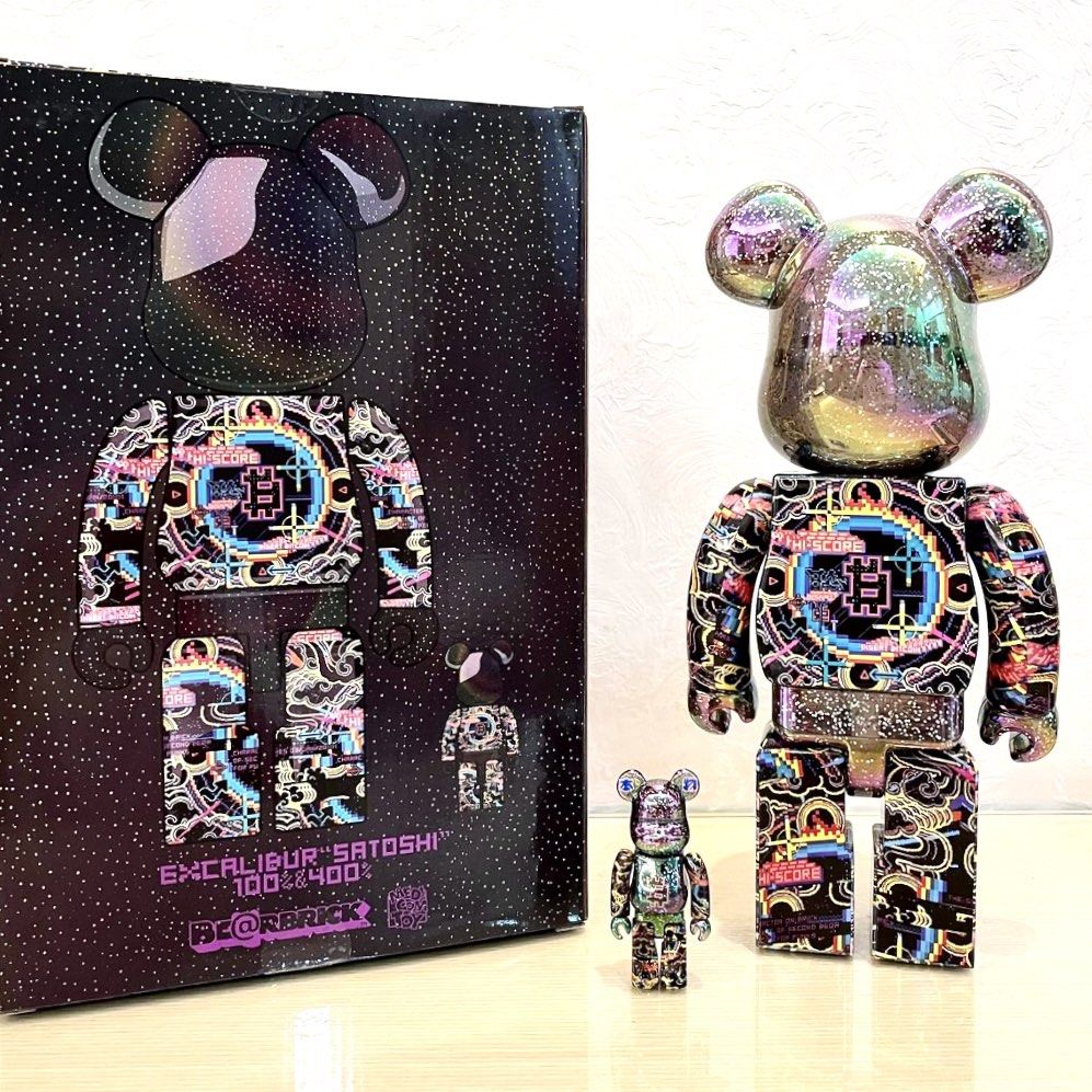 総合福袋 400% BE@RBRICK ”SATOSHI“ 現貨bearbrick 100& EXCALIBUR ...