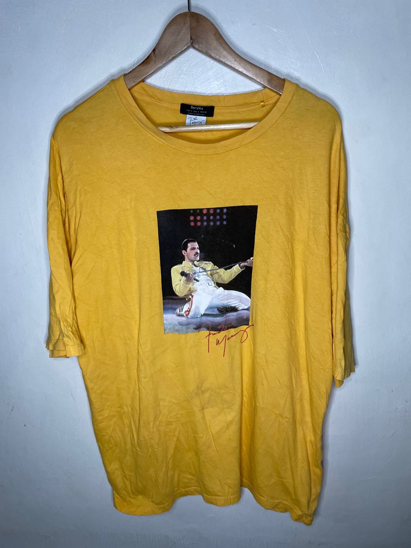 Bershka 2019 Freddie Mercury Official Merch Men's Fashion, & Sets, & Polo Shirts Carousell