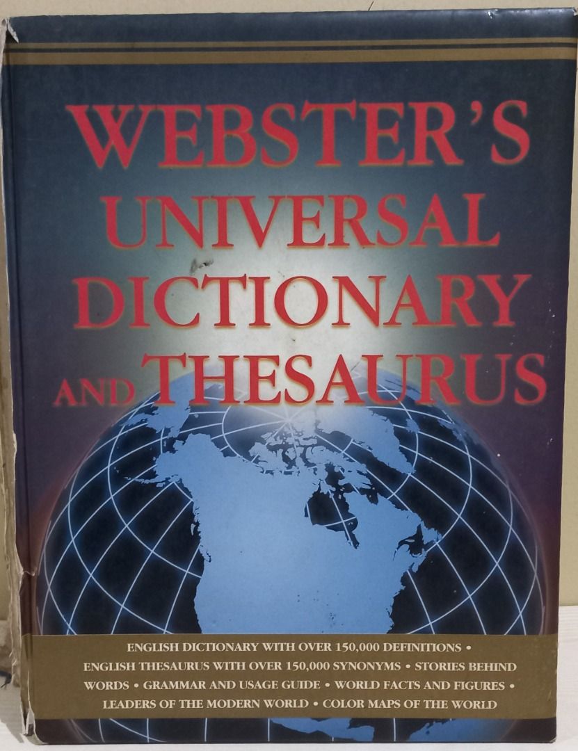 Big size Hard Cover ster's Universal Dictionary and Thesaurus, Hobbies & Toys, Books