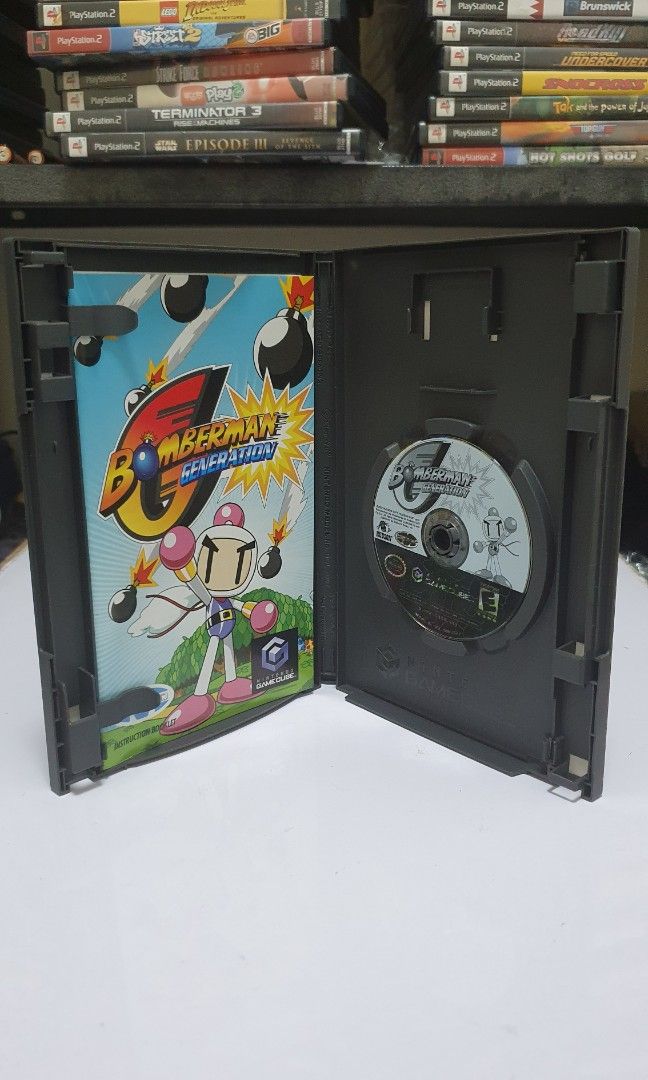 Bomberman Generation (Nintendo Gamecube Ntsc, u-c) (Category: Nintendo) located in Quezon City. Submitted by itemsforadoption (Listing ID 1196158669, Image 3). Description: Rfs: Its 2022! Happy New Year. Now is a time to be joyous and declutter. And I'm doing just that this season. Bomberman Generation is a 2002 video game released for the GameCube. It was followed up by Bomberman Jetters. The game is in good condition. This is CIB or complete in