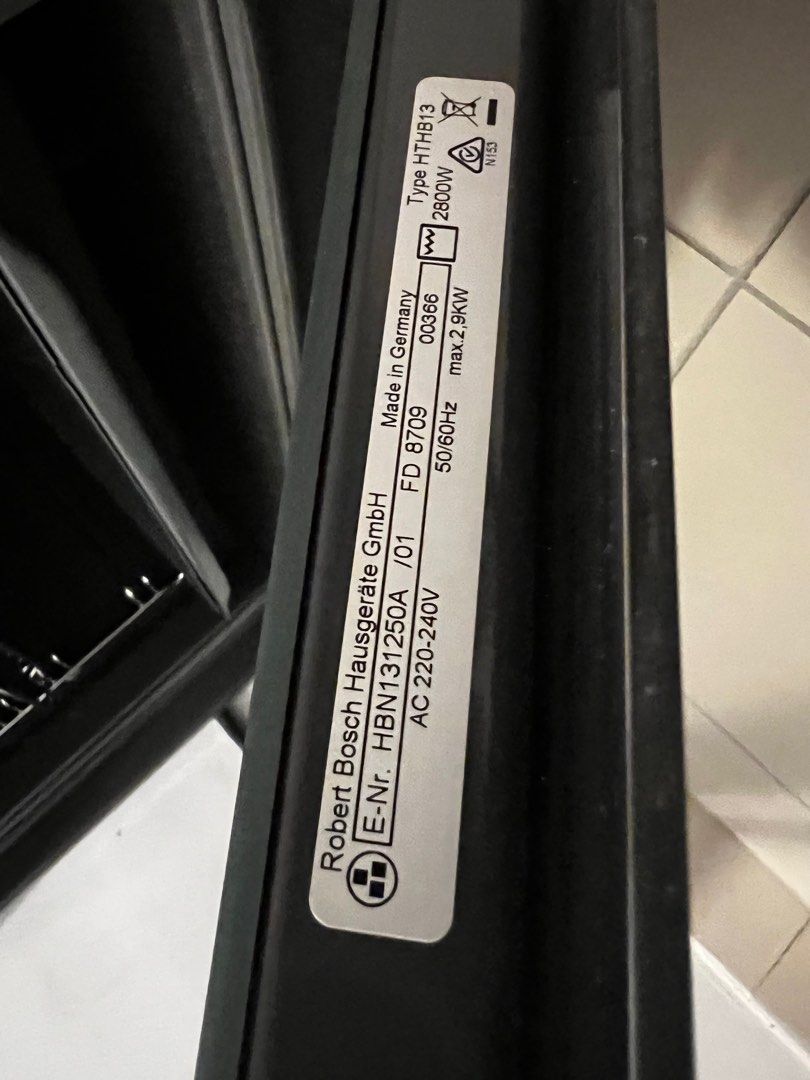 Bosch made in Germany HTHB13, TV & Home Appliances, Kitchen Appliances