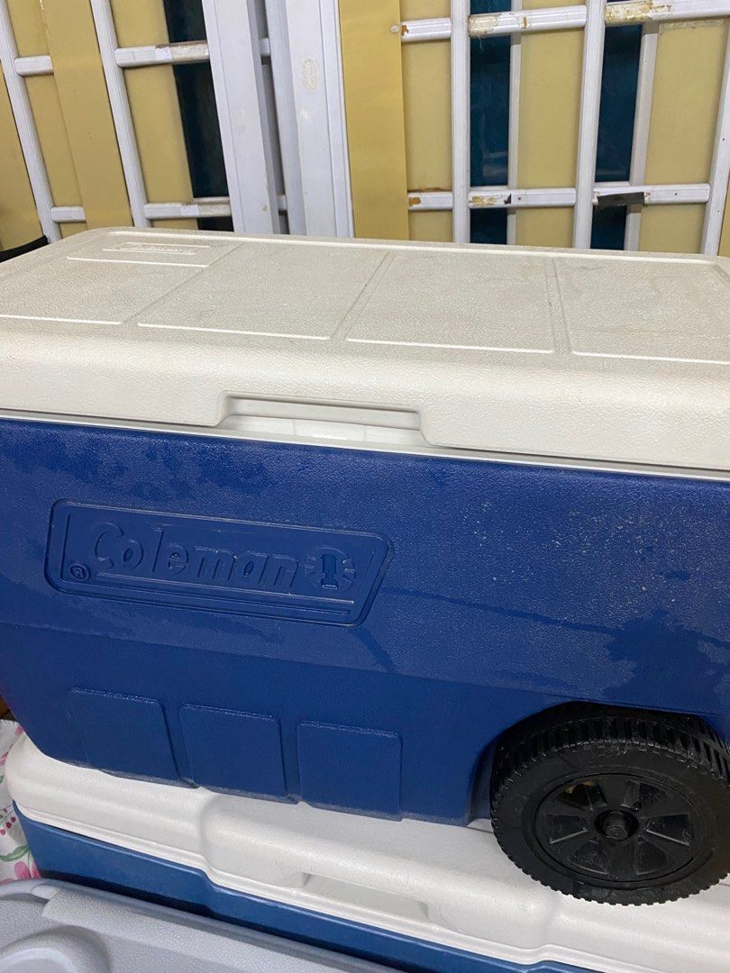 60L Coleman Cooler Box with Wheels Ice Box/ Cooler Box/ Beer Beverage