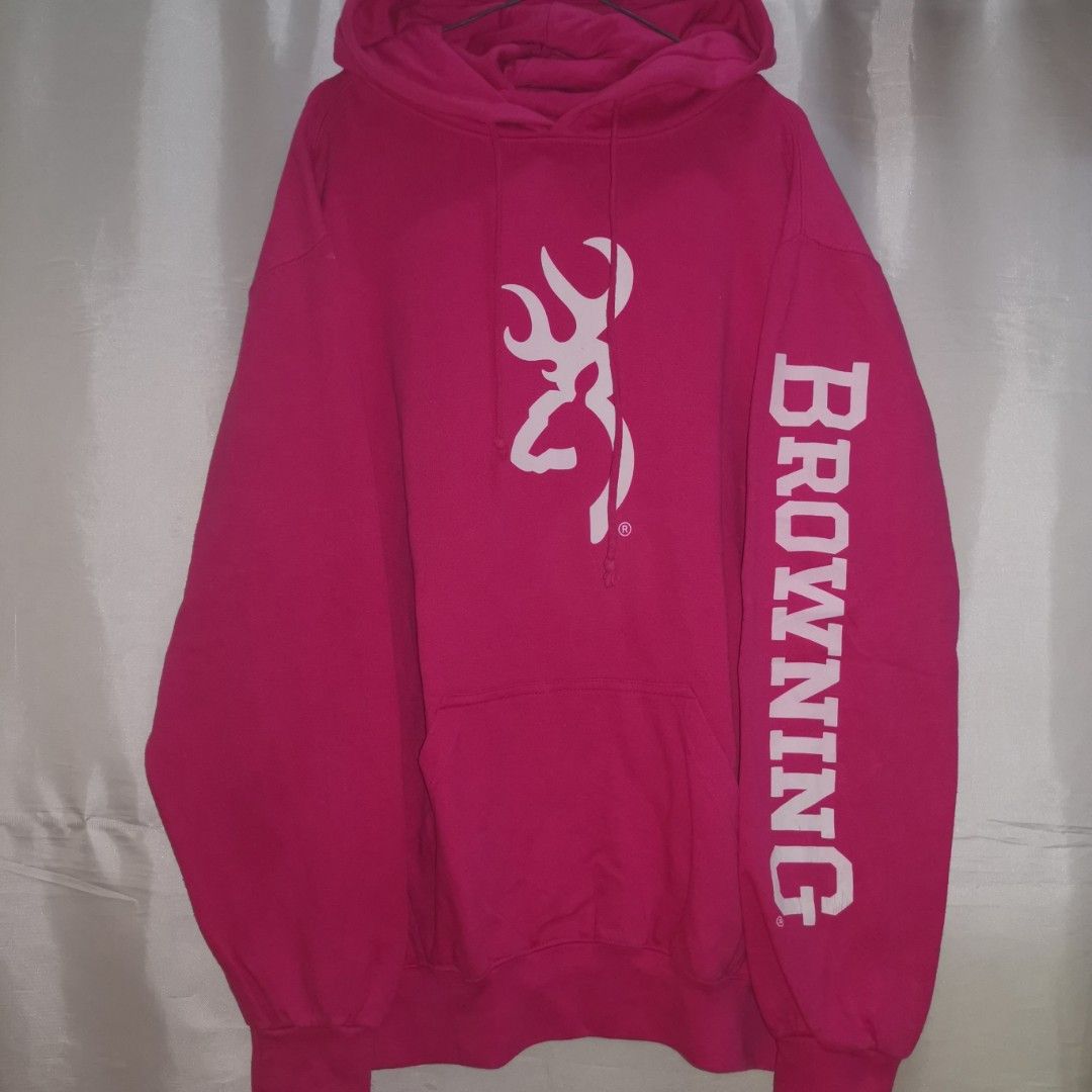 Pink browning hoodie 2025