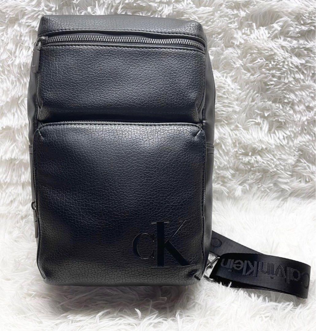  CuleonKalen CK 2-way Leather Second Bag, Men's