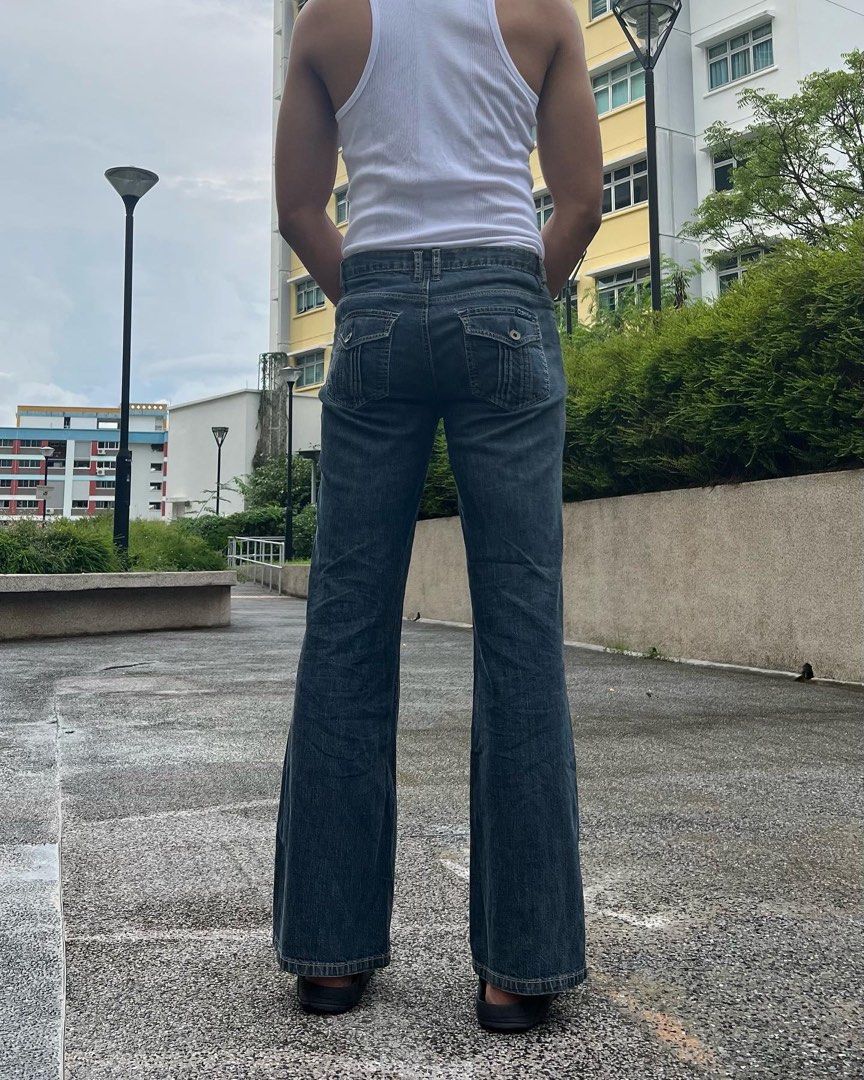 Calvin Klein Flare Jeans Men s Fashion Bottoms Jeans on Carousell