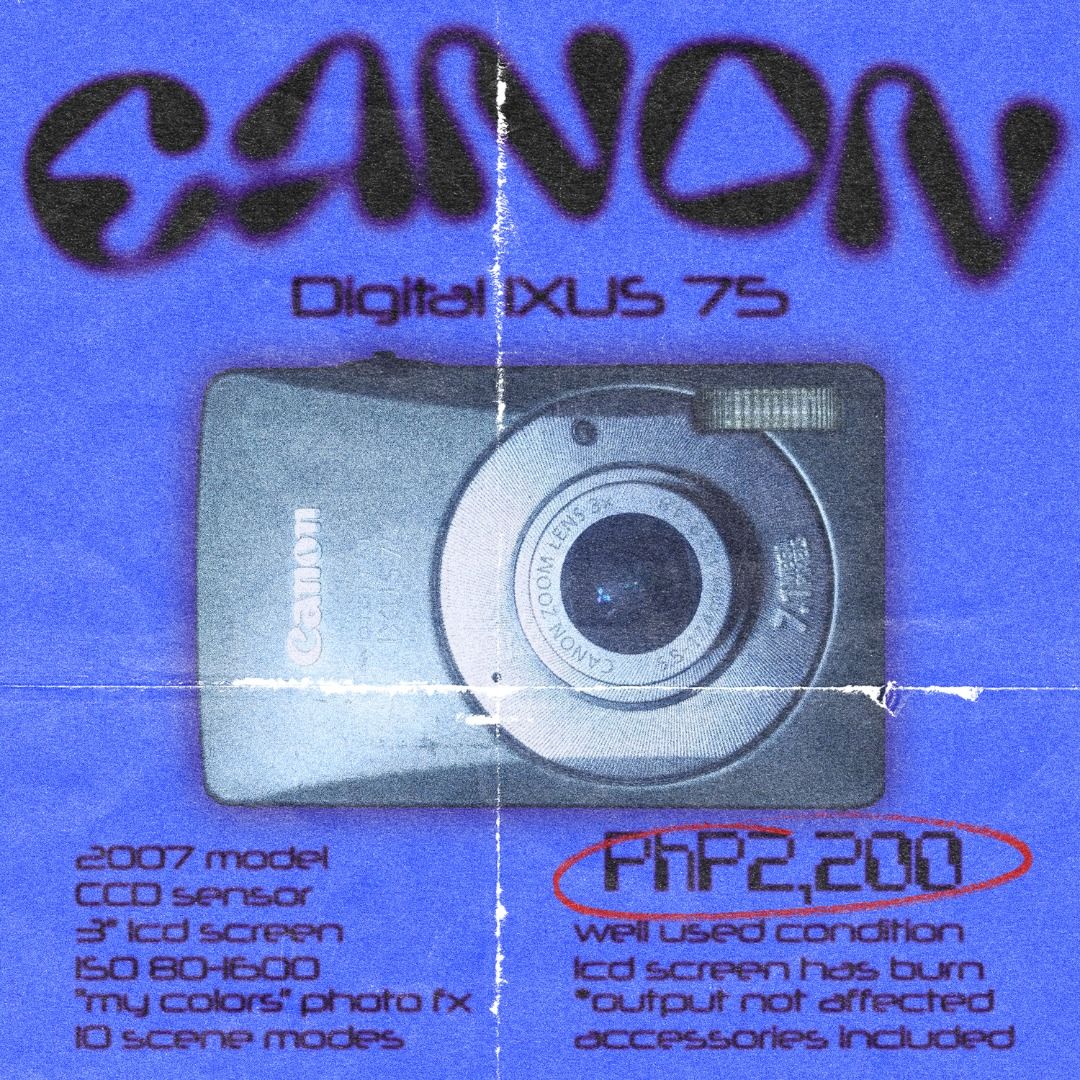 CANON Digital IXUS 75 digital camera, Photography, Cameras on Carousell