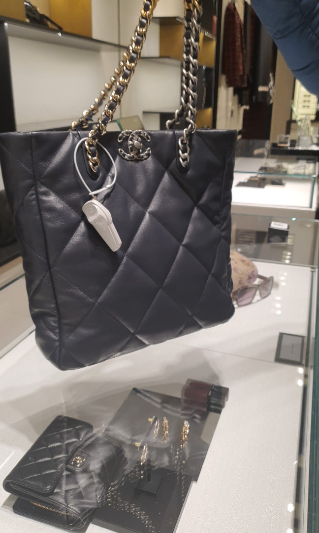 Chanel 19 shopping bag, Luxury, Bags & Wallets on Carousell