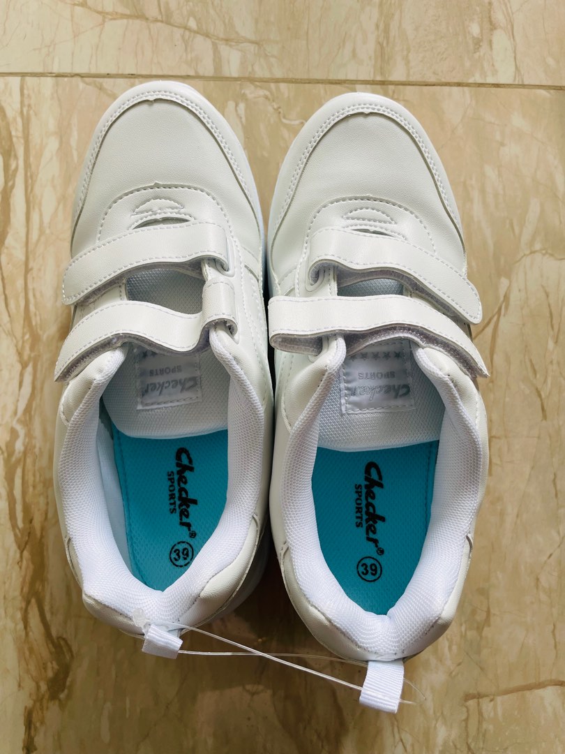 Checkers White School shoes, Women's Fashion, Footwear, Sneakers on