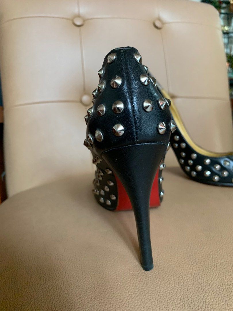 Christian Louboutin studded heels (Category: Heels) located in Cainta. Submitted by futurequeensh_jm (Listing ID 1196189253, Image 3). Description: Size 37 Original Heels: 6 inches.
