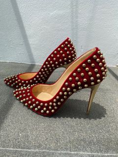 Christian Louboutin Velvet Party heels