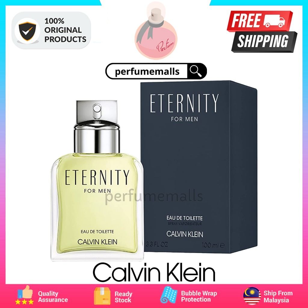 Ck Eternity For Men EDT 100ML (100% Original & Authentic Official Calvin  Klein Perfume), Beauty & Personal Care, Fragrance & Deodorants on Carousell