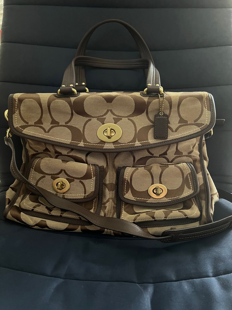Coach briefcase, Luxury, Bags & Wallets on Carousell