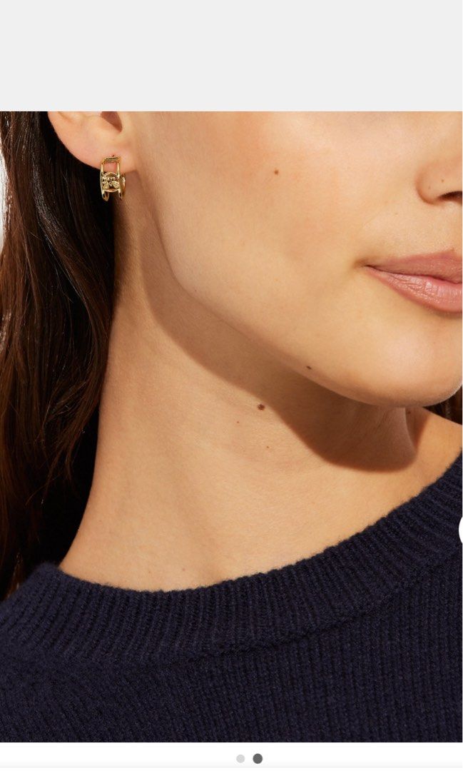 Horse and sales carriage huggie earrings