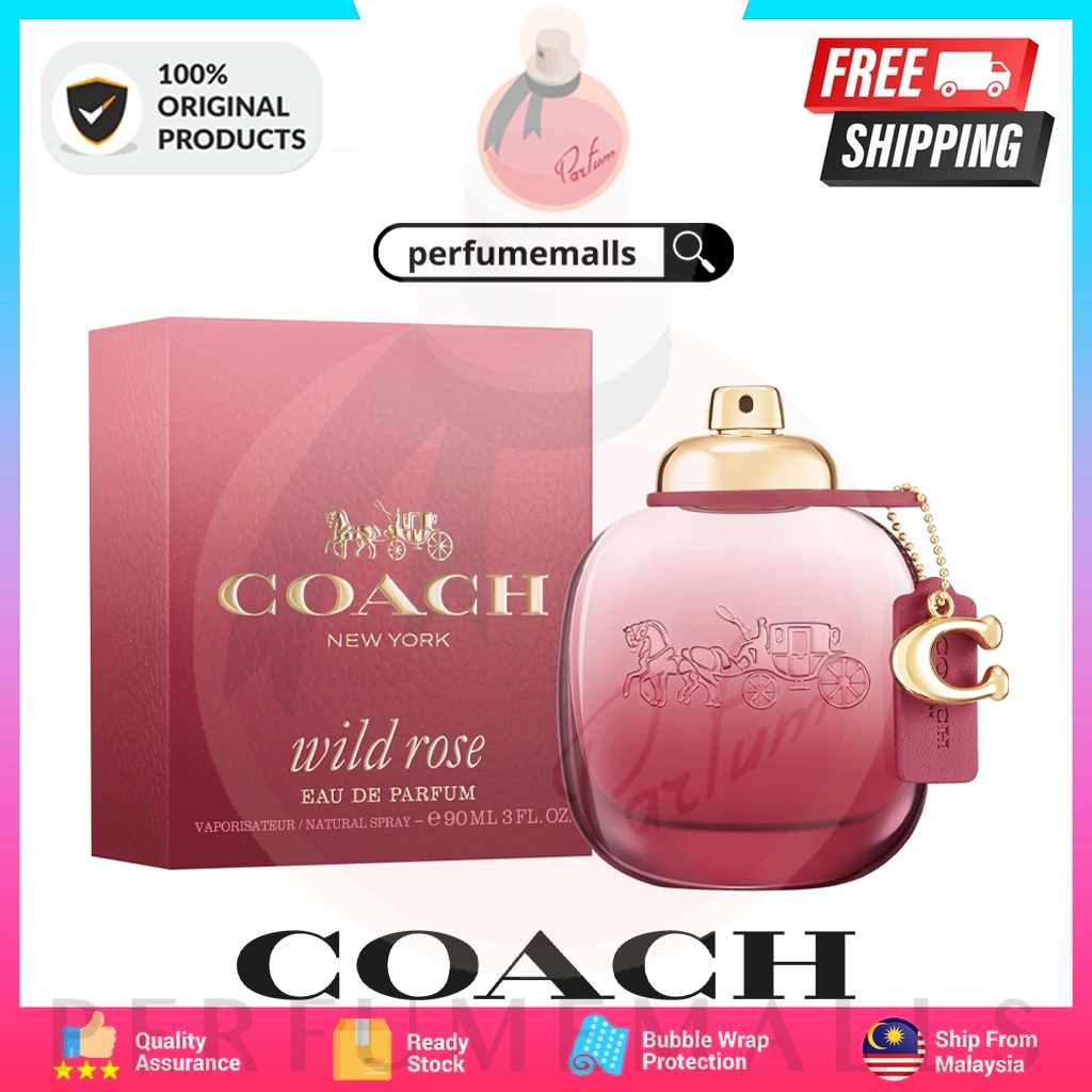 Coach New York Wild Rose EDP 90ml (100 Original & Authentic Official