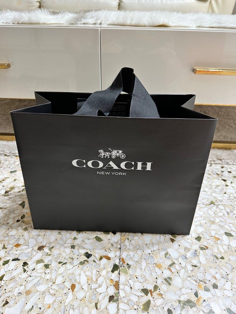 Coach paper sales bag