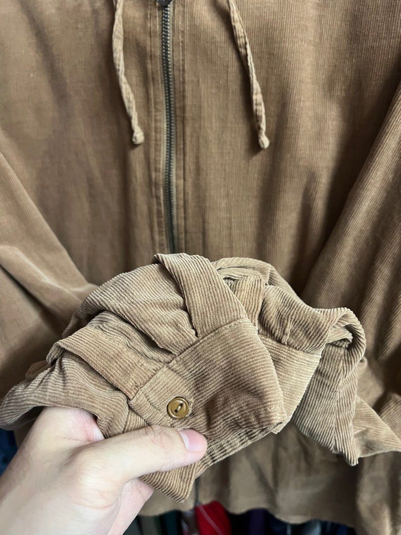 Corduroy Cotton On Vintage Remastered Brown Zipper Jacket