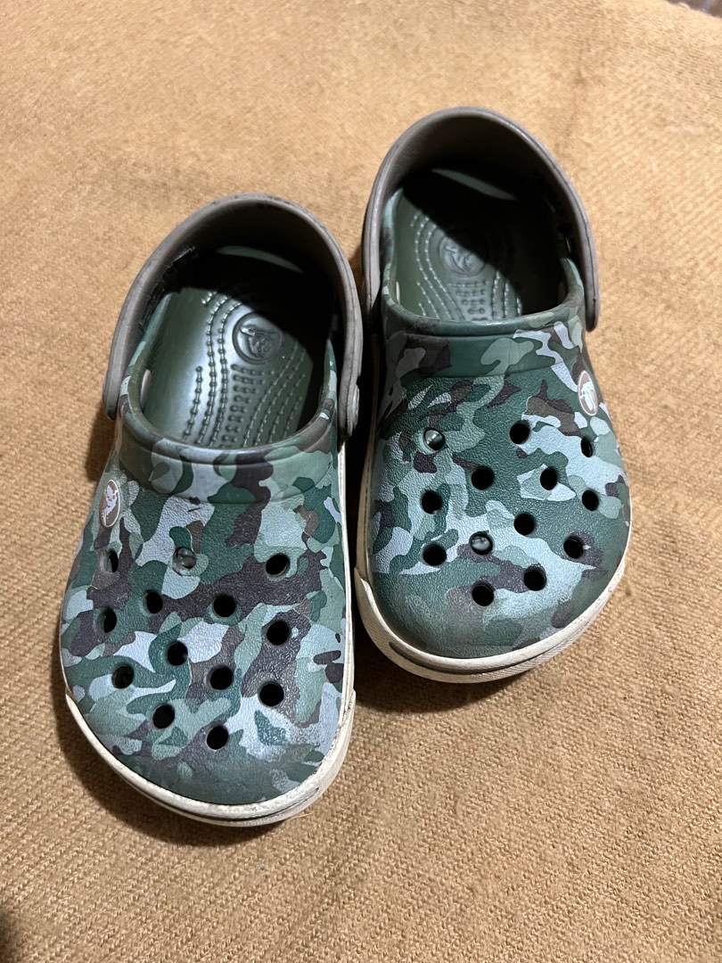 Crocs Clogs in Army Green, Babies & Kids, Babies & Kids Fashion on ...