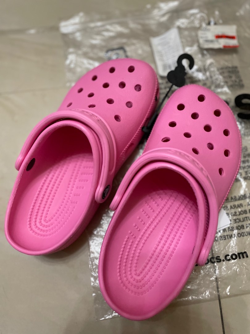 Crocs Pink Lemonade Women s Fashion Footwear Slippers and