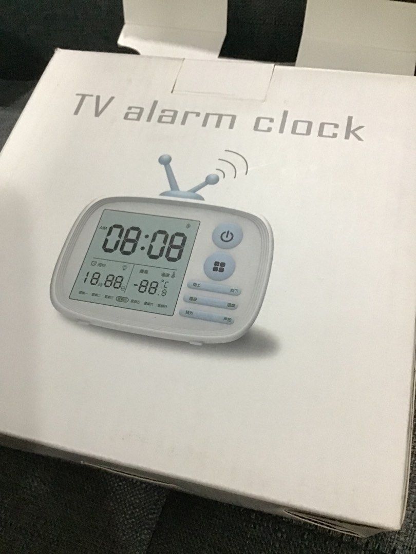Cute alarm clock tv (Category: Clocks) located in Mandaluyong City. Submitted by gold_finds (Listing ID 1196011341, Image 2). Description: Authentic No issues Brand new.
