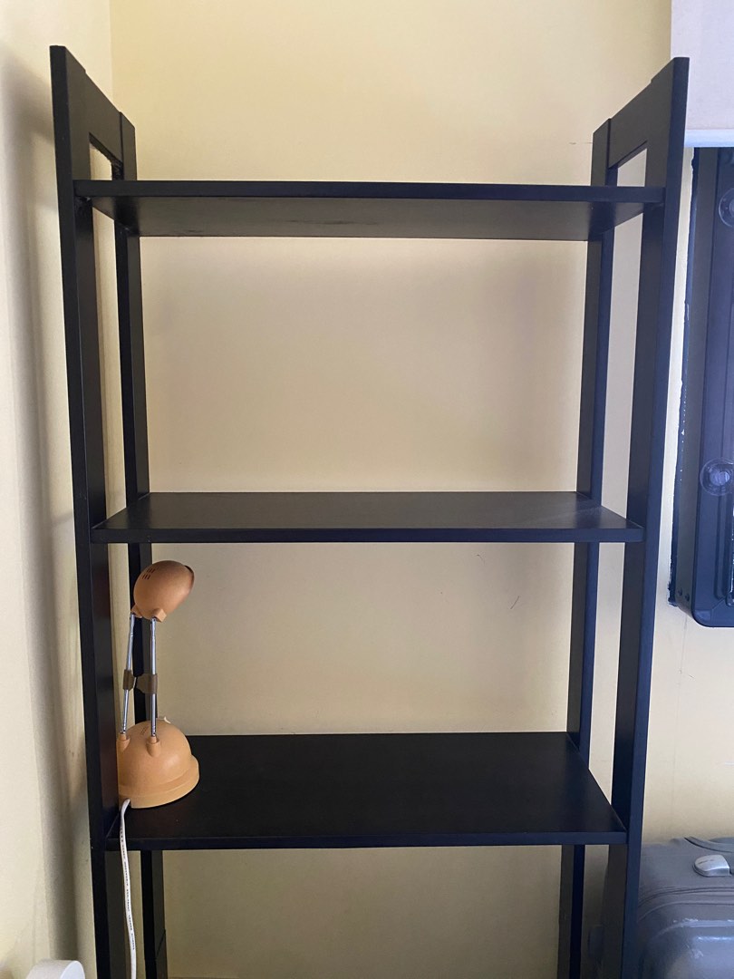 Dark Brown Wooden Shelf Shelves Rack Racks 5 Tier Tiering Level Storage