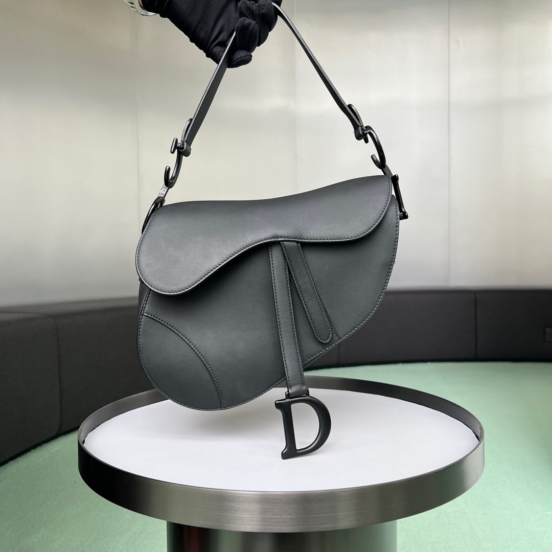 Dior Saddle Bag Matte Black Luxury Bags Wallets on Carousell