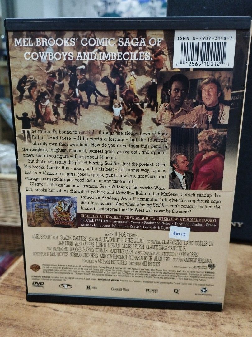 (DVD) Blazing Saddles, Hobbies & Toys, Music & Media, CDs & DVDs on