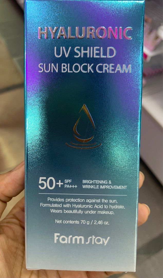 Farmstay Hyaluronic UV Shield Sun block cream [70g], Beauty & Personal ...
