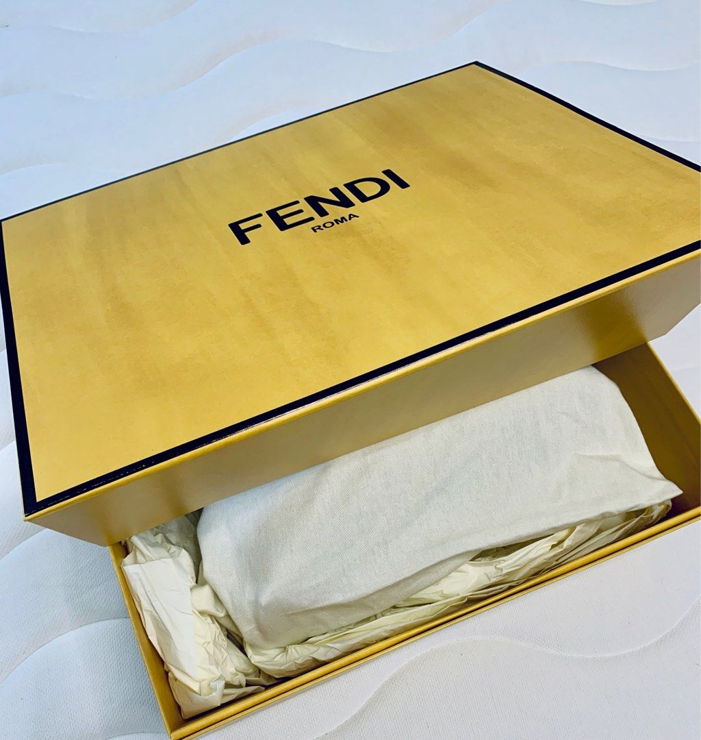 Fendi First Bag FF Karligraphy Flannel