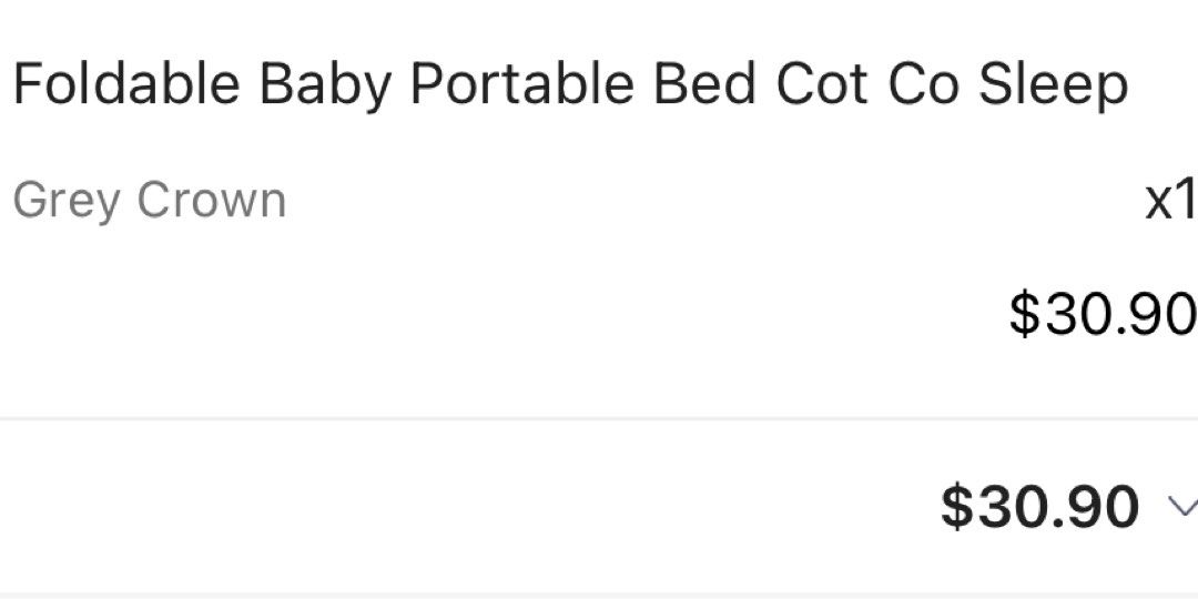 Foldable baby portable bed cot co sleep, Babies & Kids, Baby Nursery