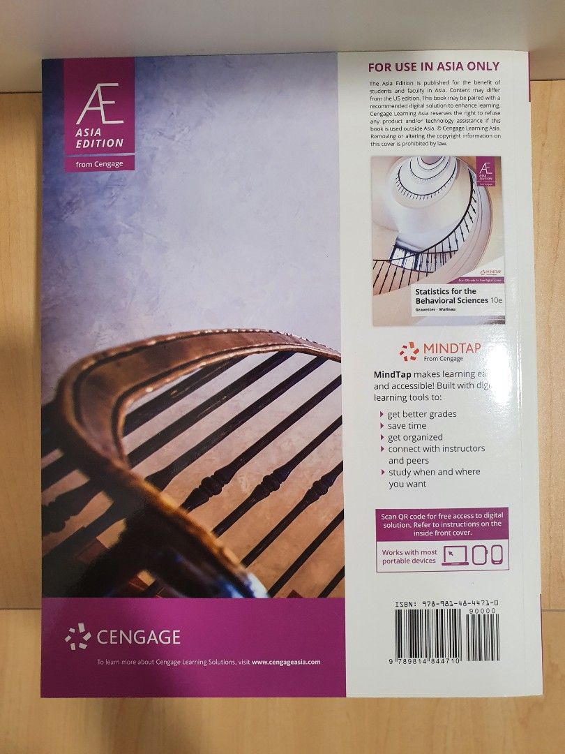(For Loan!) Statistics for the Behavioural Sciences 10th Edition ...