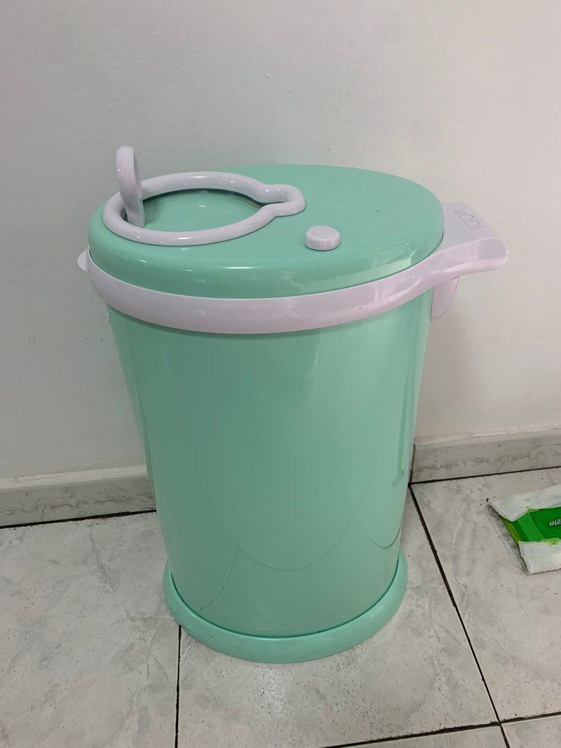 (Free delivery) Ubbi diaper pail trash can, Babies & Kids, Bathing
