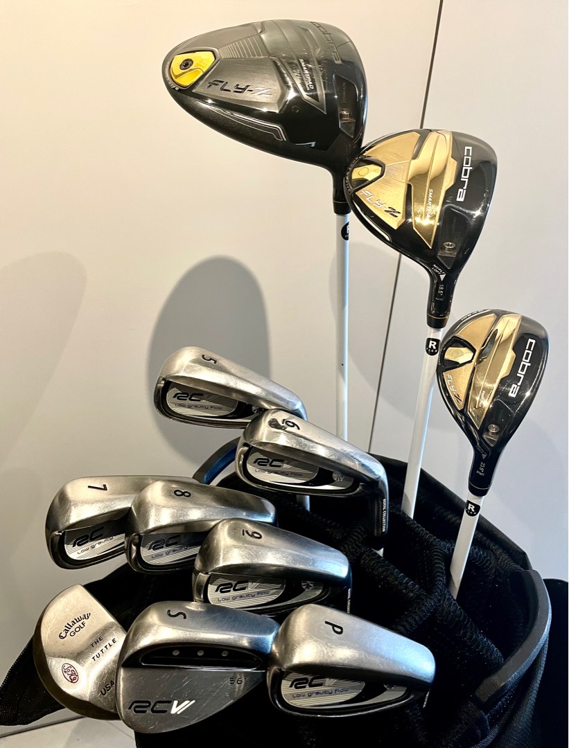 Golf Club Set include Cobra Driver, wood, Hybrid, JDM Royal Collection