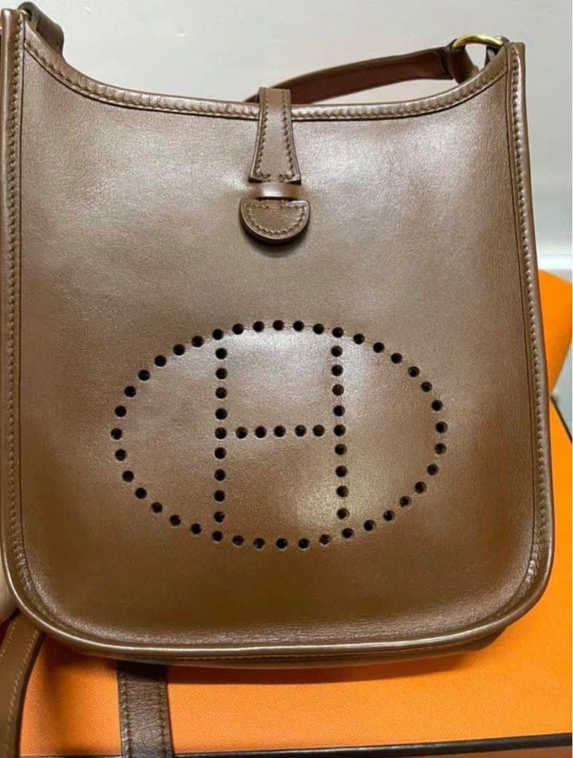 Hermes Evelyn TPM (all leather), Luxury, Bags & Wallets on Carousell