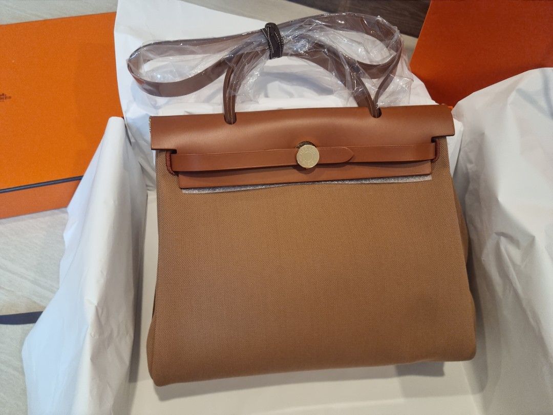 Hermes Herbag 31 Chai and Fauve