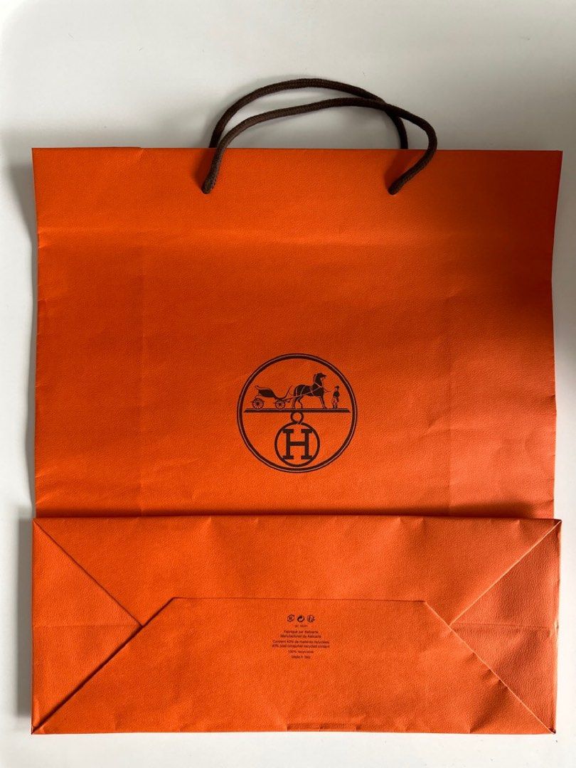 Hermes Paper Bag (Large), Luxury, Accessories on Carousell