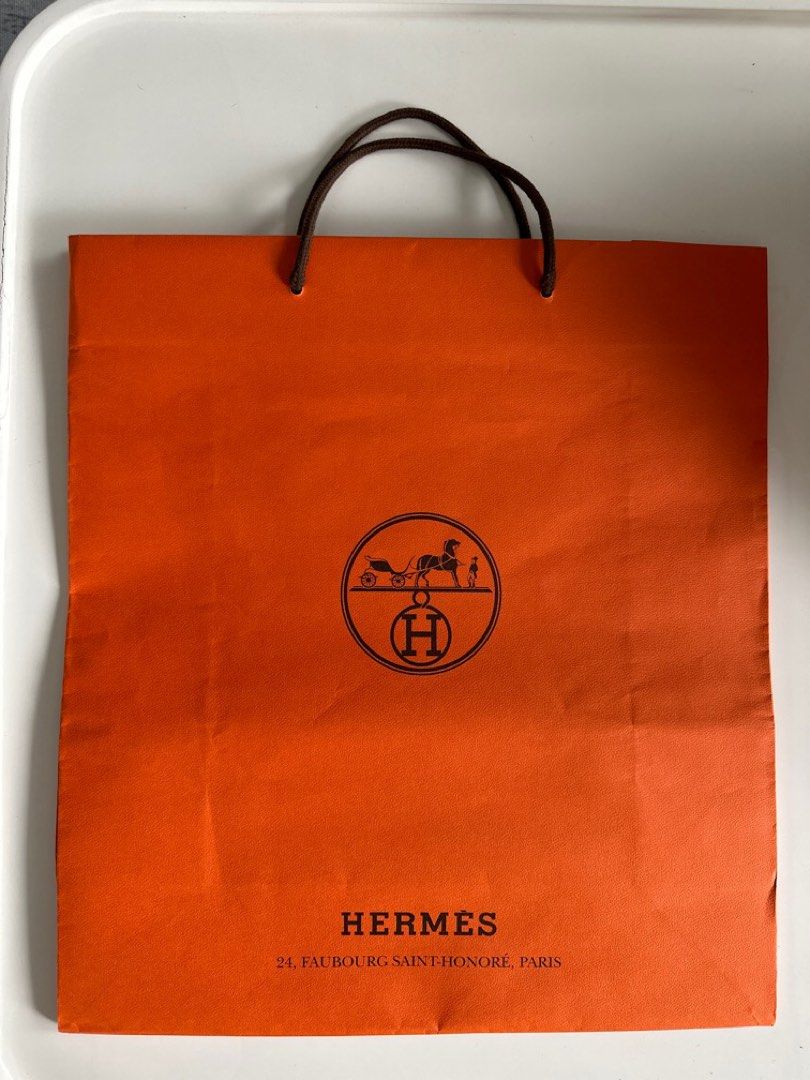 Hermes Paper Bag (Large), Luxury, Accessories on Carousell