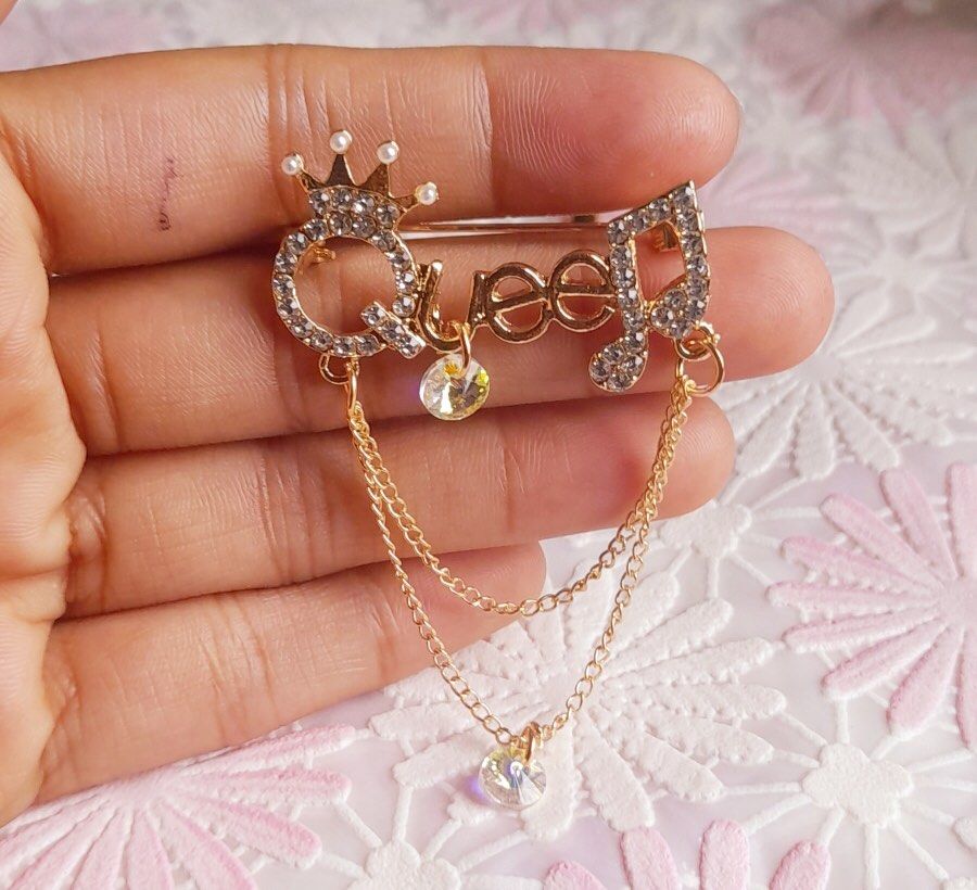 Hijab safety pin brooch pins queen angel plain black, Announcements on